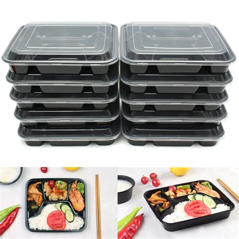 electric lunch box 4 containers|disposable lunch containers with compartments.